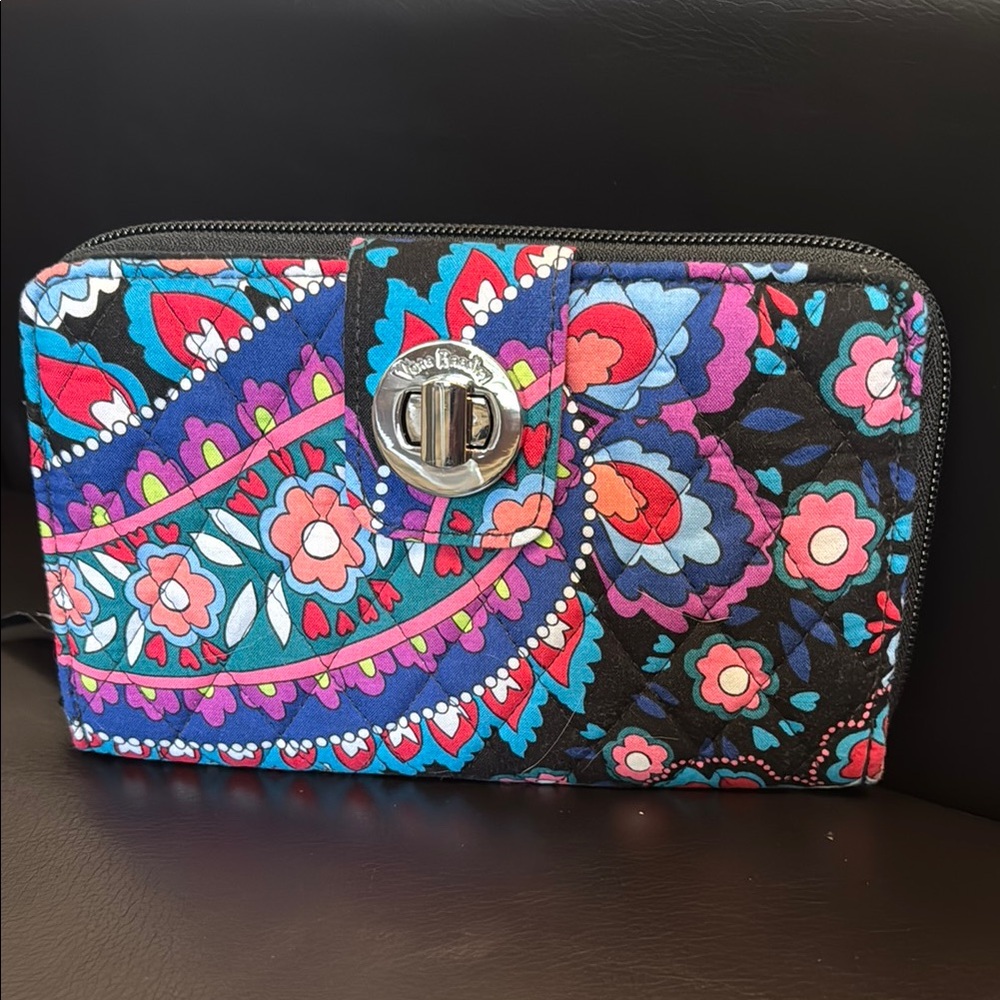 Vera Bradley Haymarket Paisley Turnlock Wallet